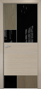 Недавно просмотренные - Дверь Оникс New York дуб кофейный/мокко, глухая с вставкой лакобель RAL 9005