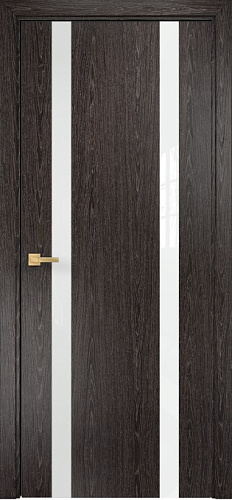 Дверь Оникс Верона 2 абрикос тангентальный, триплекс белый