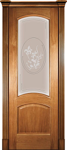 Недавно просмотренные - Дверь Покровские двери Леон М светлый орех,  стекло бронза с гравировкой АП-1