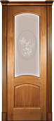 Схожие товары - Дверь Покровские двери Леон М светлый орех,  стекло бронза с гравировкой АП-1