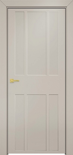 Дверь Оникс Оксфорд 2 фрезерованная эмаль латте, глухая