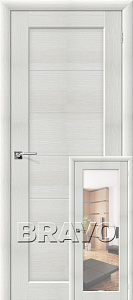 Недавно просмотренные - Дверь Браво Аква-1/2 бьянко вералинга, зеркало белое "Reflex"