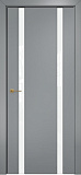 Дверь Оникс Престиж 2 эмаль RAL 7040, триплекс белый