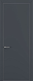 Дверь Z K7 полипропилен  графит премьер, ALU кромка хром, глухая