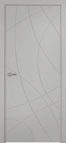 Дверь Оникс Концепт №8 PVC светло серый, глухая