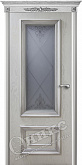 Схожие товары - Дверь Оникс Мадрид остекленный эмаль белая патина серебро, контурный витраж №1