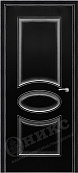 Схожие товары - Дверь Оникс Эллипс фрезерованная эмаль черная патина серебро, глухая