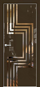 Схожие товары - Дверь Оникс Арт, лакобель коричневый RAL 8028, зеркало №2
