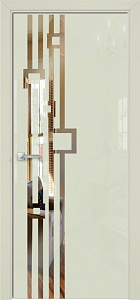 Недавно просмотренные - Дверь Оникс Арт, лакобель слоновая кость RAL 1013, зеркало №9