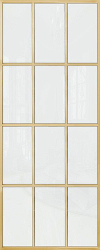 Перегородка Alum №10 золото, триплекс белый