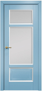 Недавно просмотренные - Дверь Оникс Тоскана 4 эмаль голубая/белая, сатинат белый