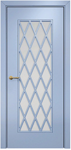 Недавно просмотренные - Дверь Оникс Турин фрезерованная эмаль голубая, сатинато с решеткой №4