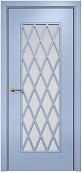 Схожие товары - Дверь Оникс Турин фрезерованная эмаль голубая, сатинато с решеткой №4