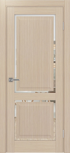 Дверь Эко 602С.2121 ОФ4 дуб беленый, зеркало