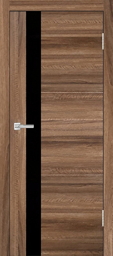 Дверь V Next экошпон Лестер-2 американский орех, лакобель черный