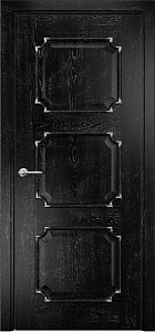 Недавно просмотренные - Дверь Оникс Валенсия эмаль черная патина серебро, глухая