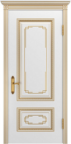Недавно просмотренные - Дверь ИУ Эмаль Классика  Дуэт D3 Багет В2 эмаль белая патина золото, глухая