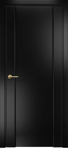 Дверь Оникс Престиж эмаль черная по МДФ, глухая