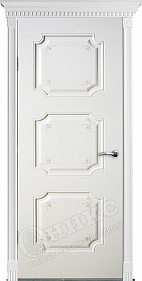 Недавно просмотренные - Дверь Оникс Валенсия фрезерованная эмаль белая с росписью 5, глухая