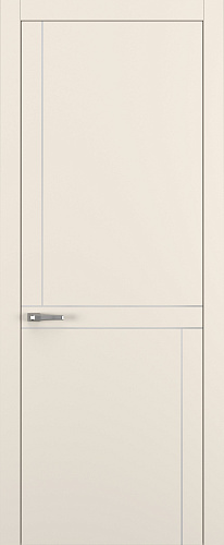 Дверь Z K20 полипропилен крем, молдинг серебро, глухая
