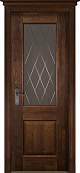 Схожие товары - Дверь Ока массив дуба цельные ламели Классик №2 античный орех, стекло каленое с узором