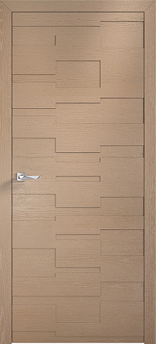 Дверь ПМЦ Design массив дуба Alveola капучино Ral 1019, глухая