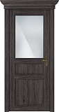 Дверь Статус CLASSIC 532 дуб патина, стекло сатинато белое матовое