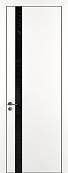 Схожие товары - Дверь Z K2 полипропилен белый, ALU кромка черная, лакобель black classic, глухая