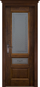 Недавно просмотренные - Дверь Ока массив дуба цельные ламели Аристократ №3 античный орех, стекло графит с наплавом
