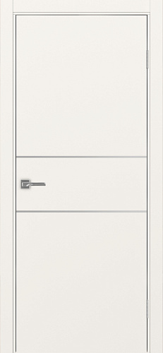 Дверь Эко 203 бежевый молдинг SC, кромка ABS, глухая