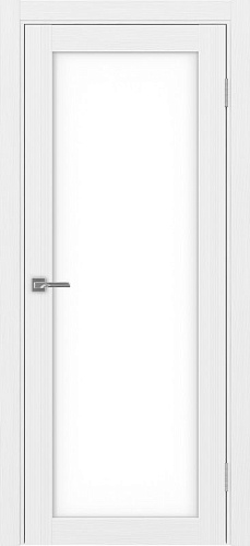 Дверь Эко 501.2 белый лед, lacobel белый