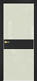 Дверь Оникс Соло 2 CPL темно серый, глухая, Lacobel RAL 1013