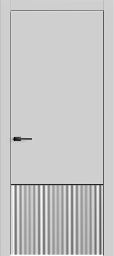 Дверь Лайн9М эмаль RAL 7047, глухая