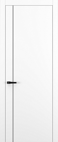 Дверь Z K14 полипропилен белый, молдинг черный, глухая