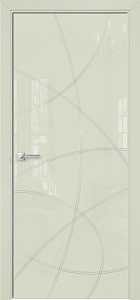 Недавно просмотренные - Дверь Оникс Арт, лакобель слоновая кость RAL 1013, витраж контурный №6