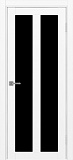 Дверь Эко 521.22 белый снежный, lacobel черный