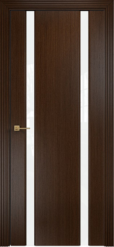 Дверь Оникс Престиж 2 венге, триплекс белый
