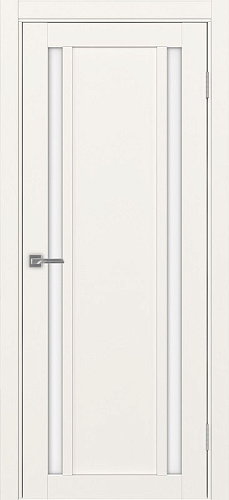 Дверь Эко 522.212 бежевый, lacobel белый