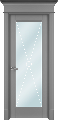 Дверь ТанХОс эмаль серая, сатинат