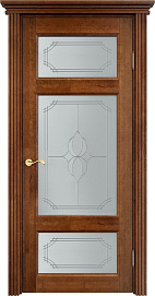 Недавно просмотренные - Дверь ПМЦ массив ольхи ОЛ55 коньяк, стекло 55-3
