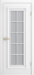 Недавно просмотренные - Дверь Диана-1 эмаль белая, сатинат белый, решетка