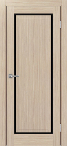 Дверь Эко 601С.21 ОФ4 дуб беленый, lacobel черный