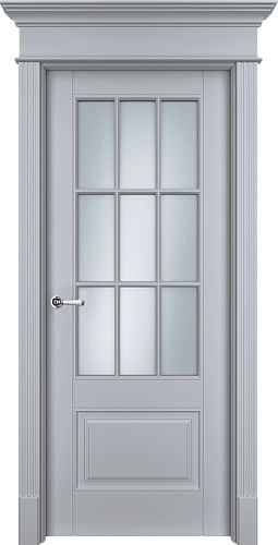 Дверь Оксф2с эмаль RAL 7047, сатинат