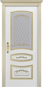 Недавно просмотренные - Дверь ИУ Эмаль Классика Соната В3 эмаль белая патина золото, остекленное рис. 2