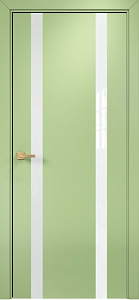 Недавно просмотренные - Дверь Оникс Верона 2 эмаль фисташковая, триплекс белый