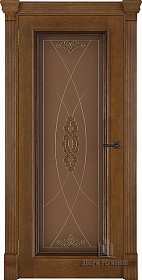 Недавно просмотренные - Дверь ДР Elegante classico шпон Тоскана Patina Antico с широким фигурным багетом, стекло мираж