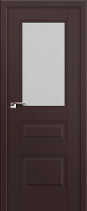 Недавно просмотренные - Дверь ProfilDoors 67U темно-коричневый матовый, стекло ромб