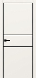 Дверь Эко 203 бежевый молдинг SB, кромка AL черная SB с 2-х сторон, глухая