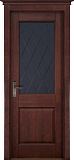 Дверь ДР массив ольхи Европа махагон, стекло