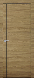 Недавно просмотренные - Дверь ДР Tamburat 4105 мадейра AL кромка черная, молдинг черный, глухая